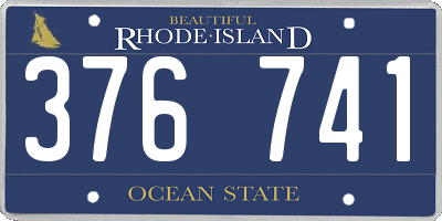 RI license plate 376741