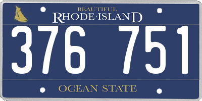 RI license plate 376751
