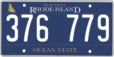 RI license plate 376779