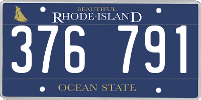 RI license plate 376791