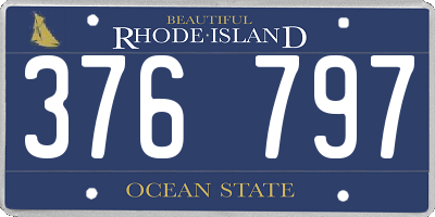 RI license plate 376797