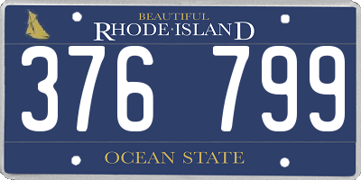 RI license plate 376799