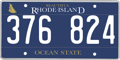 RI license plate 376824