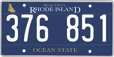RI license plate 376851