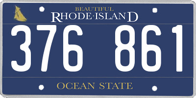 RI license plate 376861