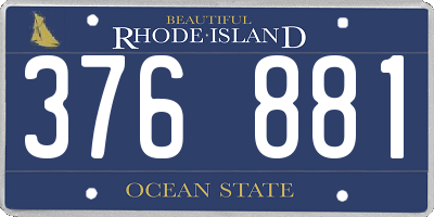 RI license plate 376881