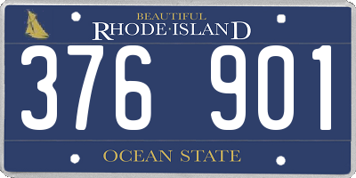 RI license plate 376901