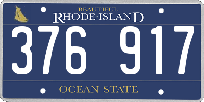 RI license plate 376917