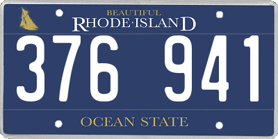 RI license plate 376941