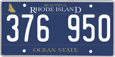 RI license plate 376950