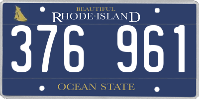 RI license plate 376961
