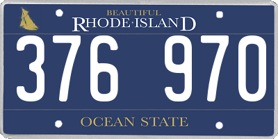 RI license plate 376970