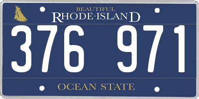 RI license plate 376971