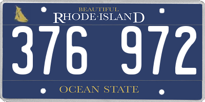 RI license plate 376972