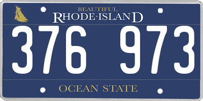 RI license plate 376973