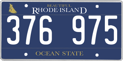 RI license plate 376975