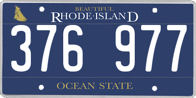 RI license plate 376977