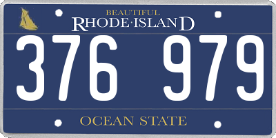 RI license plate 376979