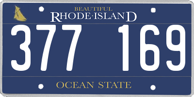 RI license plate 377169