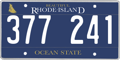 RI license plate 377241