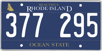 RI license plate 377295