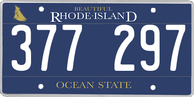 RI license plate 377297