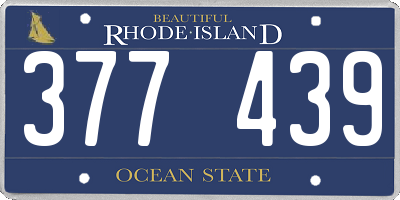 RI license plate 377439