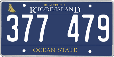 RI license plate 377479