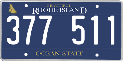 RI license plate 377511