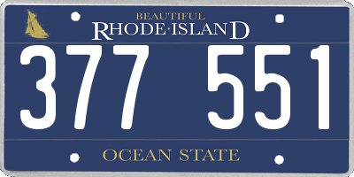RI license plate 377551
