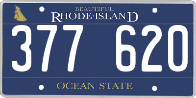 RI license plate 377620