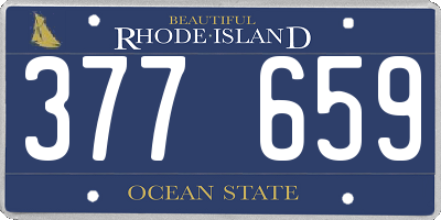 RI license plate 377659