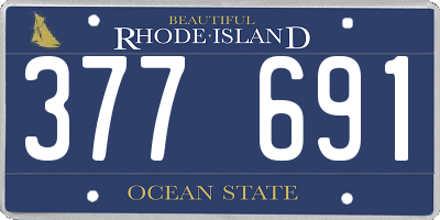 RI license plate 377691