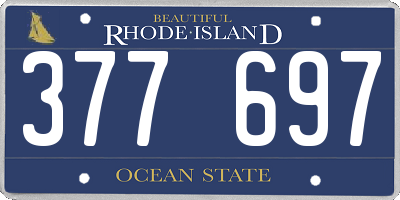 RI license plate 377697