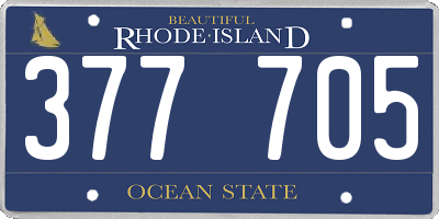 RI license plate 377705