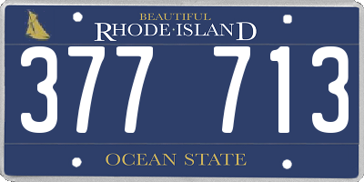 RI license plate 377713