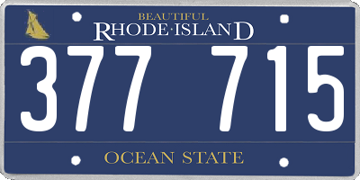 RI license plate 377715