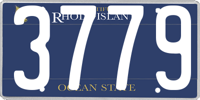 RI license plate 3779