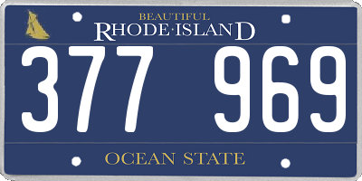 RI license plate 377969