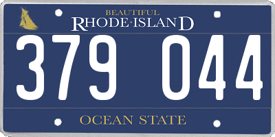 RI license plate 379044