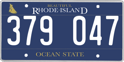 RI license plate 379047