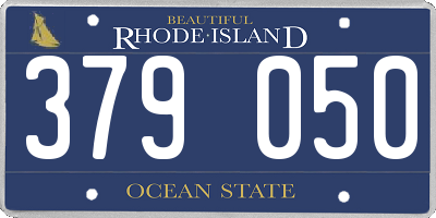 RI license plate 379050