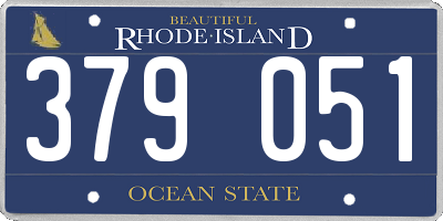 RI license plate 379051