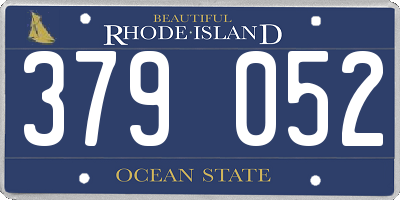 RI license plate 379052