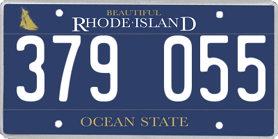 RI license plate 379055