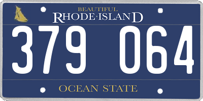 RI license plate 379064