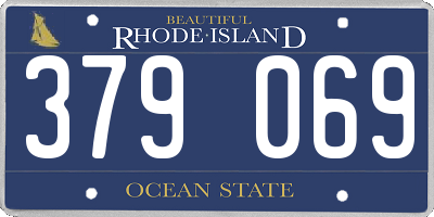 RI license plate 379069