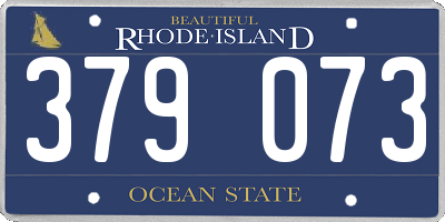 RI license plate 379073