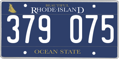 RI license plate 379075