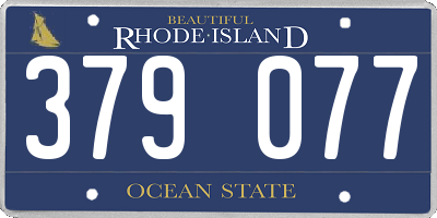 RI license plate 379077